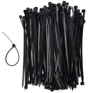 250mm x 4.6mm Cable Ties Black (200 ties per pack)